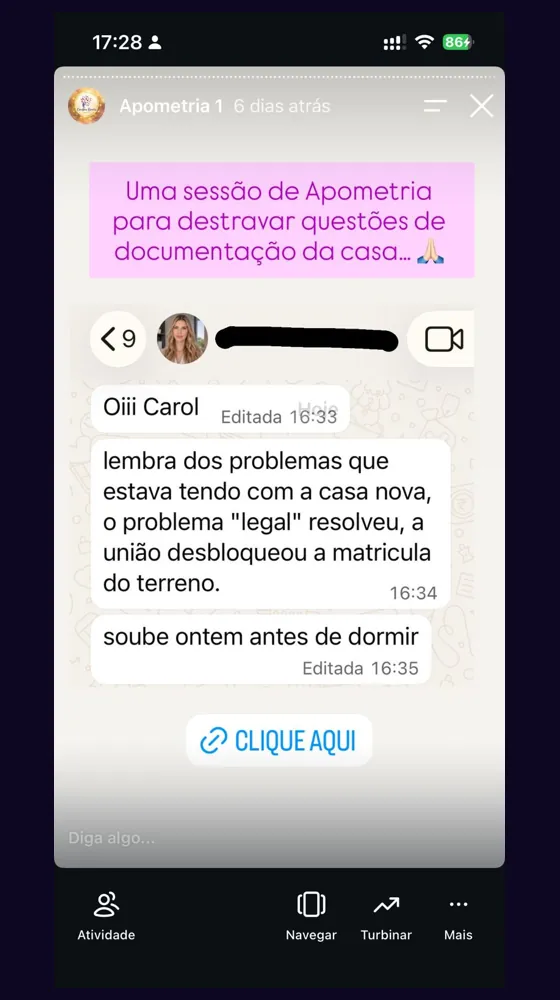 Depoimento real