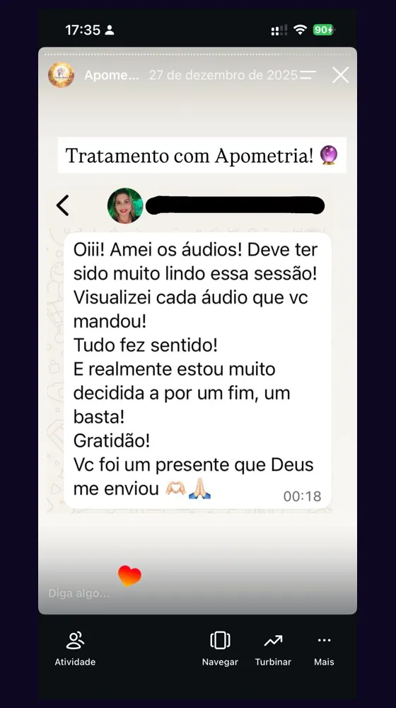 Depoimento real