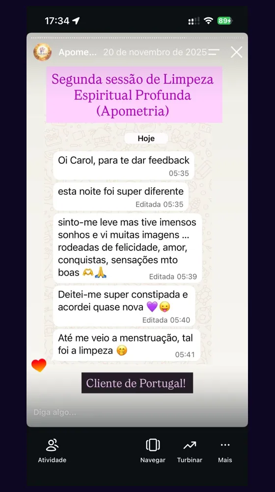 Depoimento real