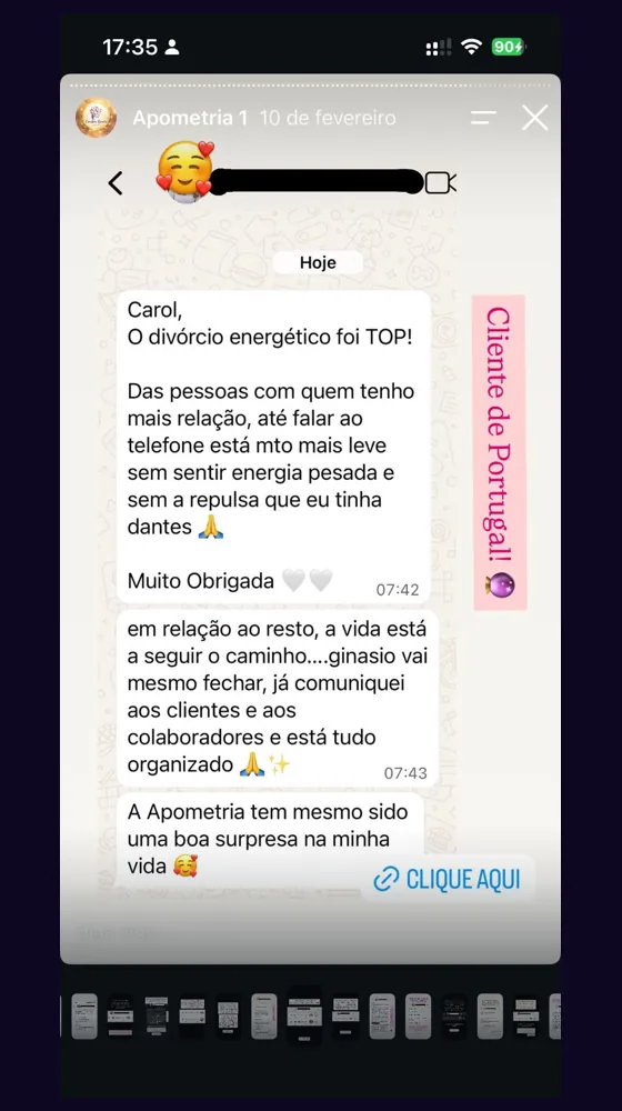 Depoimento real