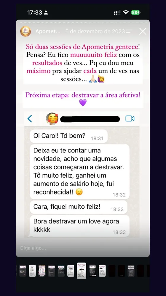 Depoimento real