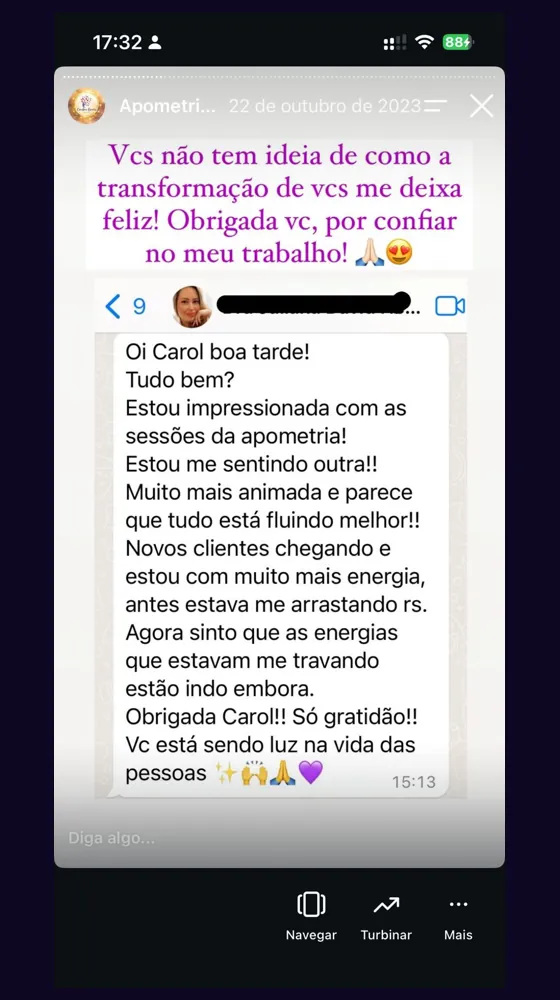 Depoimento real