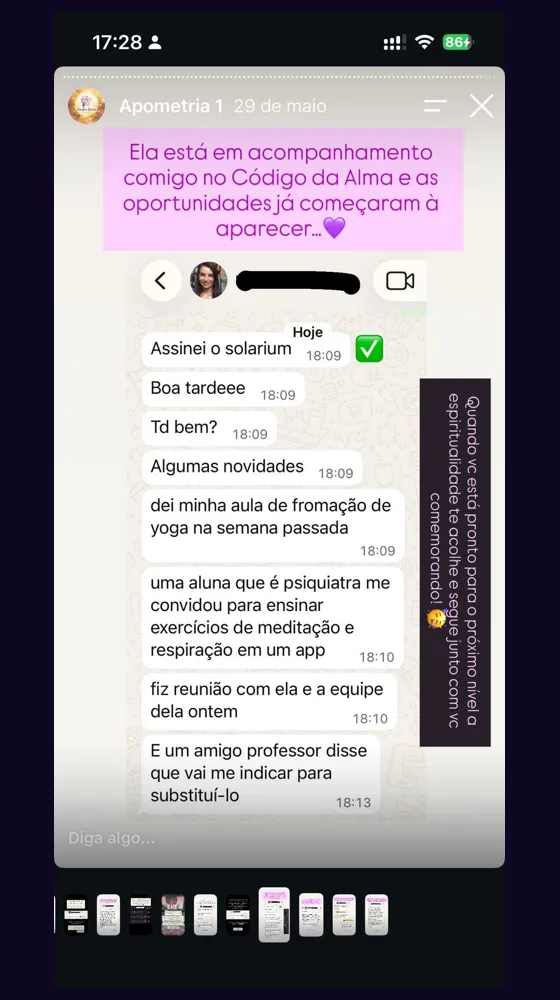 Depoimento real