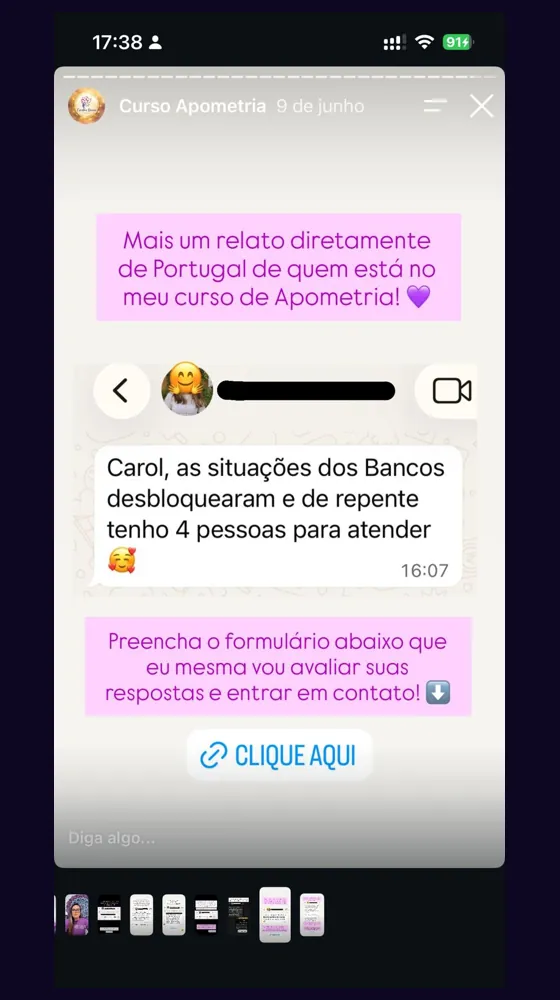 Depoimento real