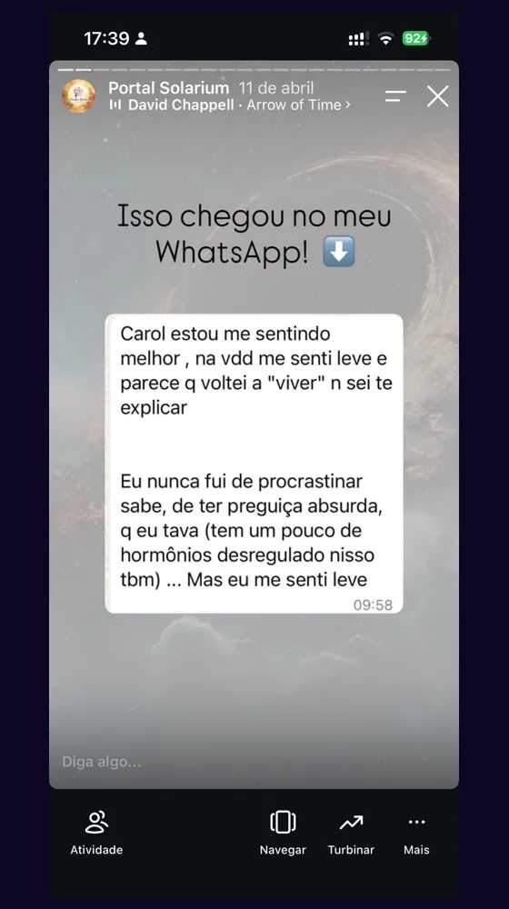 Depoimento real