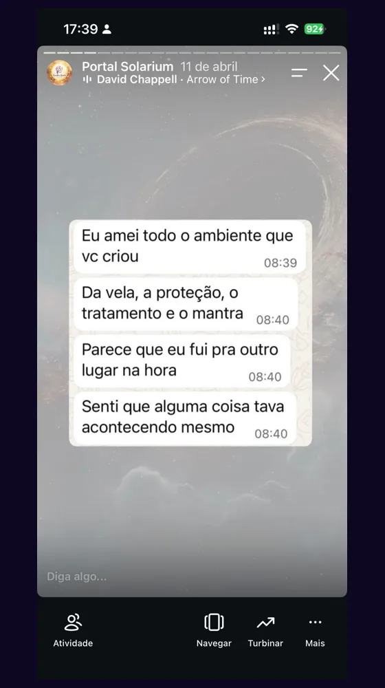Depoimento real