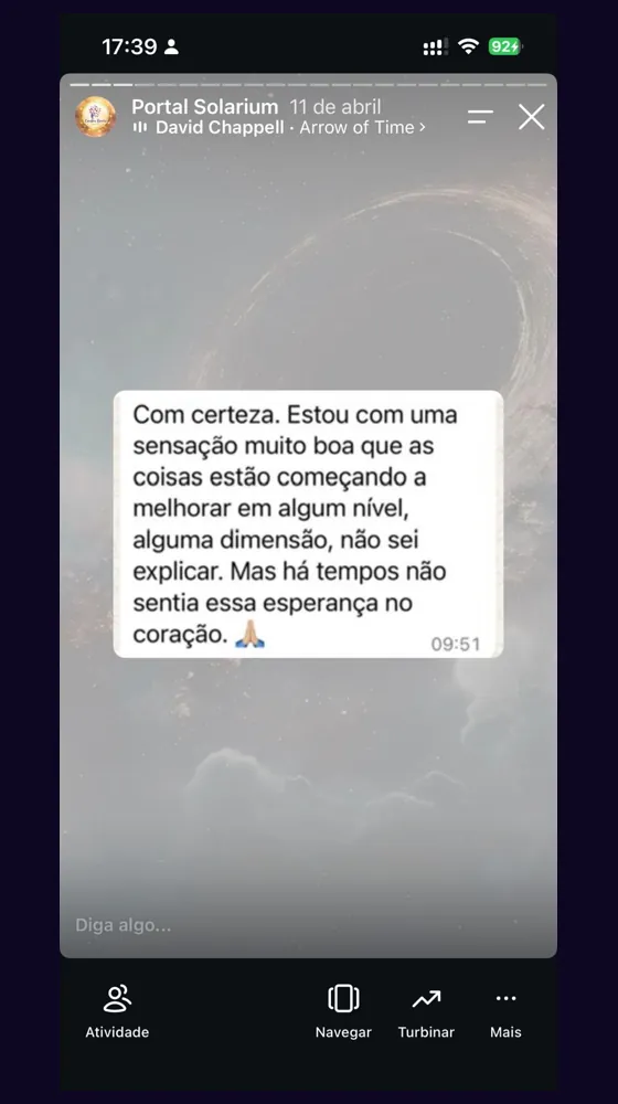 Depoimento real