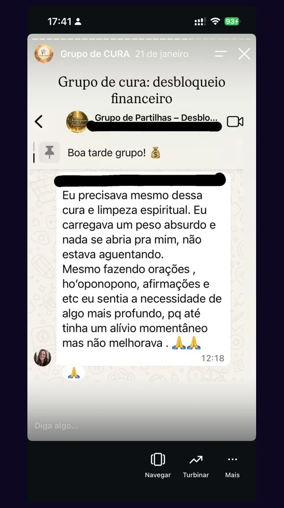 Depoimento real